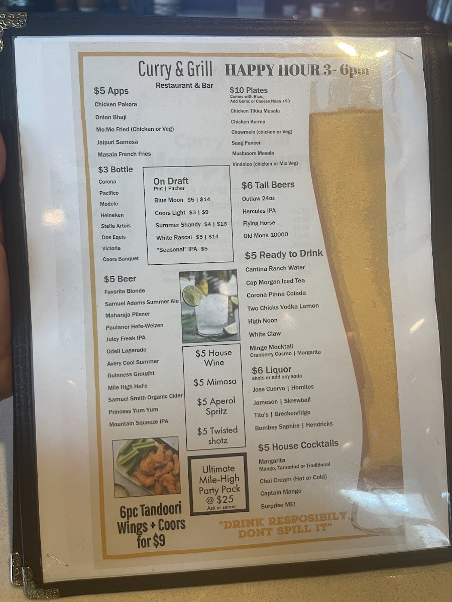 Menu Curry & Grill - Restaurant & Sports Bar-7